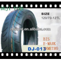 Motorrad-Reifen /tube/tubeless 120/70-12 t/L 35 % 40 % 45 % 50 % Gummiinhalt